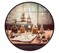 Dessous de verre imprimé en laboratoire de chimie - Convient à tous les types de tasses à eau - Peut également être utilisé comme cadeau de pendaison de crémaillère et décoration de chambre