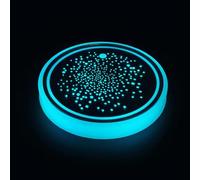 Dessous de Verre LED,Accessoires De Décoration De Pad 7 Couleurs Rechargeables | Décoration De Coussin De Verre - pour Voiture Camion SUV Véhicules Intérieur Intérieur Automobile