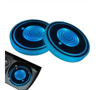 Dessous de verre lumineux pour voiture, lumières porte-gobelets, 2 pièces dessous de verre LED pour voiture, porte-gobelet lumineux USB, Sous-verres porte-gobelet lumineux antidérapants pour la famill