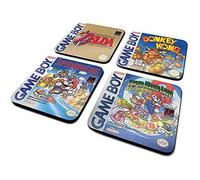 Out Of The Blue - Lot de 4 dessous de verre Gameboy Motif joueur rétro 100x100x4 mm