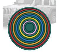 Dessous De Verre Pour Voiture,Dessous De Verre Pour Porte-gobelet De Voiture | Dessous de verre antidérapant pour voiture arc-en- Décor de voiture de tapis de boisson, dessous de verre de porte-gobel