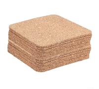 Dessous de verre réutilisables en liège de 9 à 5 cm pour cuisine et bar - Protégez vos surfaces contre les marques de verre et les dommages causés par la chaleur (12 pièces)