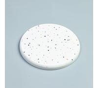 Dessous de verre rond en forme de diatomée pour verres - Motif marbre japonais absorbant l'eau, tapis de table antidérapant à séchage rapide pour la maison, la cuisine, la salle à manger, les boissons