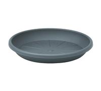 Dessous de verre rond en plastique CYLINDRO - Couleur : anthracite - Diamètre : 41 cm