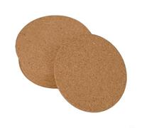 Dessous de verre ronds en liège, 9 x 5 cm de diamètre, 3 mm d'épaisseur, adaptés pour verres, tasses, et plus (12 pièces)