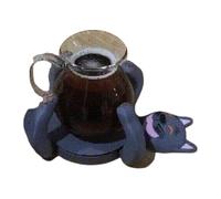 Dessous-de-verre uniques en forme de chats avec impression 3D pour boissons chaudes et froides. Ajoutez du plaisir à n'importe quel espace avec les jolis motifs amusants de chats porte-gobelets