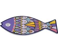 Dessous de verre Versa liège en céramique poisson 14 x 0,7 x 20 cm