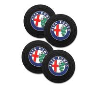 Dessous Verre Voiture pour Alfa Romeo Giulia Stelvio Giulietta 159 147 156 166 GT Tonale, Voiture Coaster Cup Holder Tapis Gobelets Voiture Gobelet Dessous,B- 4 Pieces