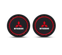 Dessous Verre Voiture pour Mitsubishi Space Star 2015-2019, Voiture Coaster Cup Holder Tapis Gobelets Voiture Gobelet Dessous,Red-2 Pieces