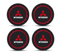 Dessous Verre Voiture pour Mitsubishi Space Star 2015-2019, Voiture Coaster Cup Holder Tapis Gobelets Voiture Gobelet Dessous,Red- 4 Pieces