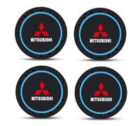 Dessous Verre Voiture pour Mitsubishi Space Star 2019-2023 2024, Voiture Coaster Cup Holder Tapis Gobelets Voiture Gobelet Dessous,Blue- 4 Pieces