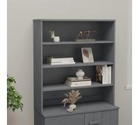 Dessus de buffet HAMAR Gris foncé 90x30x100 cm Bois de pin