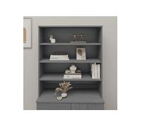Dessus de buffet HAMAR Gris foncé 90x30x100 cm Bois de pin
