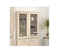 Dessus de buffet HAMAR Marron miel 85x35x100 cm Bois de pin340504