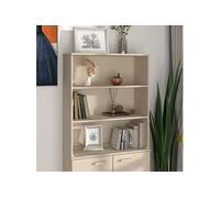 Dessus de Buffet HAMAR 85x35x100 cm Bois Massif de Pin Meuble Multicolore vidaXL