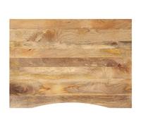 Dessus de bureau avec courbe 100x80x2,5 cm manguier massif brut vidaXL