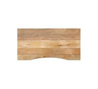 vidaXL Dessus de Bureau avec Courbe 110x60x2,5 cm manguier Massif Brut