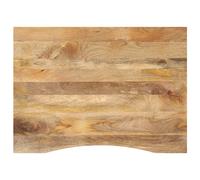 Dessus de bureau avec courbe 110x80x2,5 cm manguier massif brut vidaXL