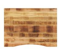 Dessus de bureau avec courbe 110x80x2,5 cm manguier massif brut vidaXL
