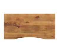 Dessus de bureau avec courbe 120x50x2,5 cm manguier massif brut vidaXL