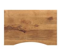 Dessus de bureau avec courbe 90x60x2,5 cm manguier massif brut vidaXL