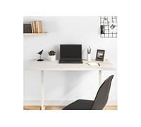 Dessus de bureau blanc 110x60x2,5 cm bois massif de pin824471