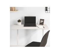 vidaXL Dessus de bureau 80x40x2,5 cm Bois massif de pin Blanc