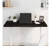 Dessus de bureau marron foncé 100x60x2 cm bois chêne traité vidaXL