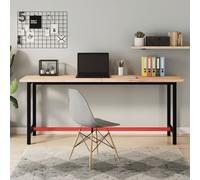 vidaXL Dessus de bureau 180x55x2,5 cm bois massif de hêtre