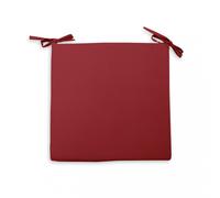 Soleil d'ocre, Dessus de Chaise Alix , Polyester, Rouge, 40x40x3 cm