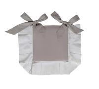 Soleil d'ocre, Dessus de Chaise à Volants 40x40x3 cm AUDE