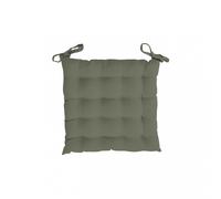 Soleil d'ocre, Alix Dessus de Chaise Capitonné, Polyester, Kaki, 40x5x40 cm