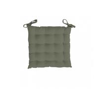 Soleil d'ocre, Alix Dessus de Chaise Capitonné, Polyester, Kaki, 40x5x40 cm