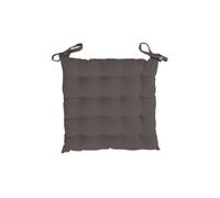 Dessus de chaise capitonné 40x40x5 cm ALIX moka, par Soleil d'ocre