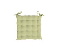 Soleil d'ocre, Alix Dessus de Chaise Capitonné, Polyester, Vert Citron, 40x5x40 cm