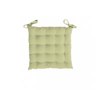 Soleil d'ocre, Alix Dessus de Chaise Capitonné, Polyester, Vert Citron, 40x5x40 cm