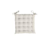 Soleil d'ocre, Dessus de Chaise capitonné en Coton 40x40x5 cm Panama Lin