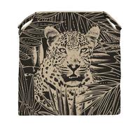 Soleil d'ocre Dessus de Chaise en Coton 40x40x4 cm Safari