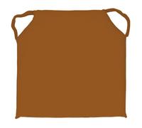 Dessus de chaise en coton lavé 40x40x4 cm SPIRIT bronze, par Soleil d'Ocre