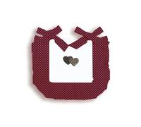 Dessus De Chaise Pur Coton 40x40x3 Cm Love Rouge, Par Soleil D'ocre