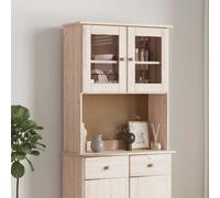 Dessus de Commode Buffet Meuble de Rangement Cuisine Bois Massif de Pin vidaXL