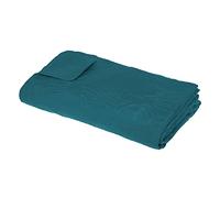 Dessus de lit + 2 taies Jungle Bleu Canard - 260x240 cm - Atmosphera créateur d'intérieur