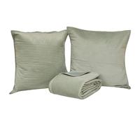 Dessus de Lit & 2 Taies "Lilou" 240x260cm Vert Céladon
