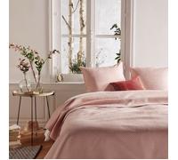 Dessus de lit 260 x 240 cm + 2 Taies 60 x 60 cm ""Dolce"" Atmosphera - Rose - Rose -