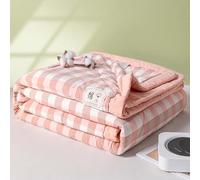 AHYBE Couvre-lit matelassé Boutis coton Été/Printemps 200×230/180×200 cm Bleue 2/1 personne