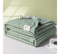 Dessus De Lit Coton Édredon Été/Printemps 2/1 Personne Boutis Couvre-lit Matelassé 200*230/180*200cm Couverture De Lit Jeté De Lit Bleue Patchwork Florale Super Doux Et Confortable Jeté De Lit ( Color