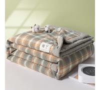 AHYBE Couvre-lit Boutis Matelassé Été/Printemps 2/1 Personne 200x230/180x200cm Bleu Patchwork Floral