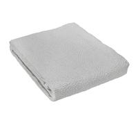 Dessus de lit Jacquard 180x250 cm CAMARGUE coton polyester gris perle