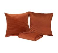 Dessus de lit Lilou terracotta 260x240cm - Atmosphera createur d'interieur