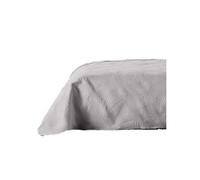 Douceur d'intérieur - Dessus de lit matelassé DEER - Microfibre unie - 220 x 240 cm - Gris - Douceur d'intérieur Gris